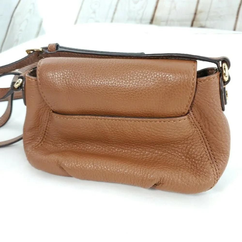 Michael Kors Womens Acorn Brown Leather Adjustable